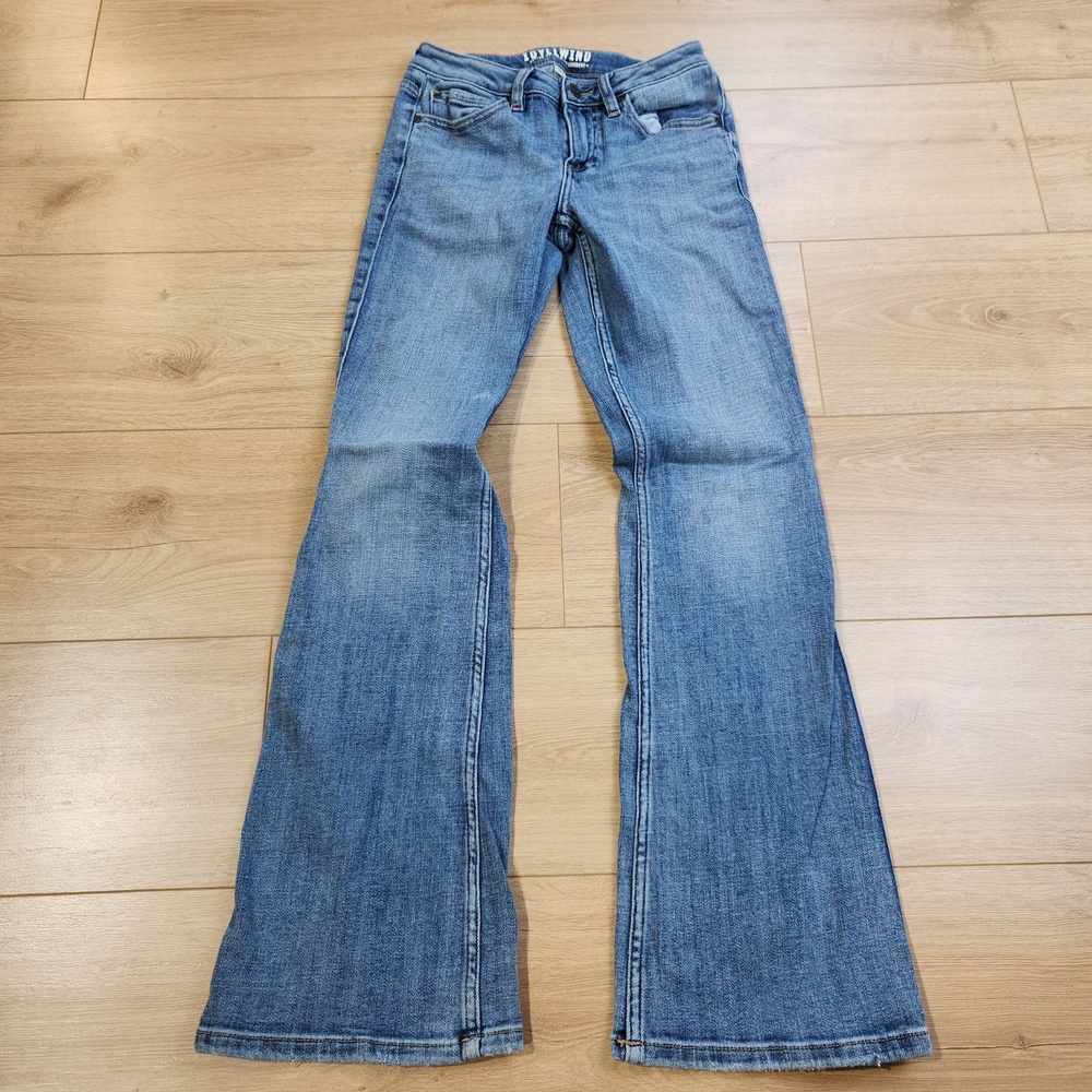 Idyllwind Jeans Womens 0x32 Medium Wash Blue Low Rise Flare Stretch Denim
